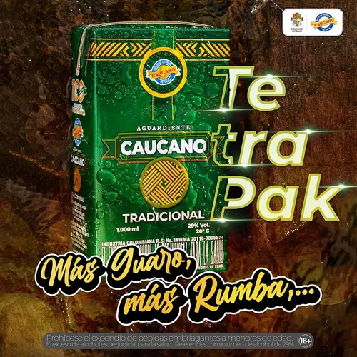 El Mejor Aguardiente Del Mundo Caucano T - mL a $49