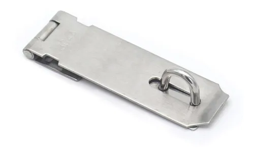 2 Pcs Candado Cerrojo Candado para Puerta Hebillas de Cierre de Puerta Acero Inoxidable Cerrojo de Candado de Alta Resistencia para Puerta de Entrada Caja de Madera Ventanas-Plata