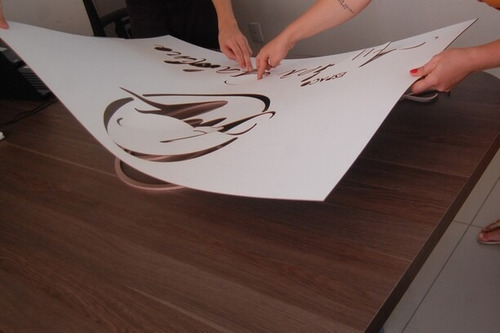 Logo 3d Personalizada Em Alto Relevo - Aplique De Parede