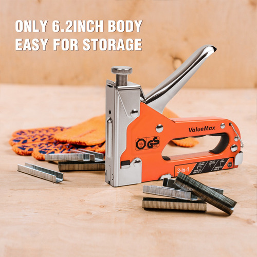 Pistola De Grampos 3 Em 1 Valuemax Com 3000 Grampos