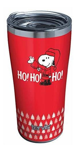 Peanuts Ho Christmas Holiday Made In Usa Vaso Aislado D...