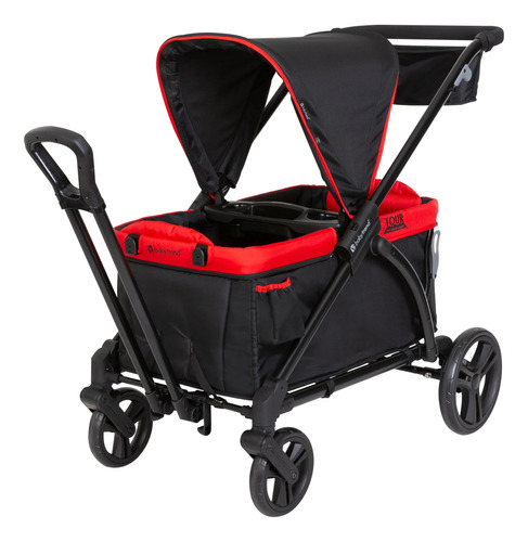 Carro Paseo Wagon Y Coche Doble Muv Expedition 2 En 1 Red