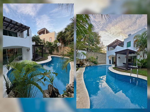 Casa Con Alberca Y Jacuzzi, En Residencial Privado, Venta Playa Del Carmen.