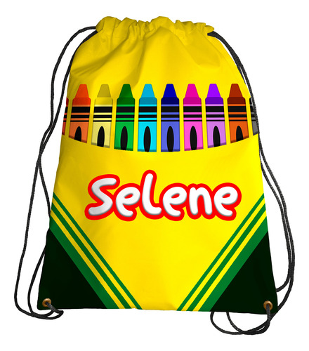 30u Dulceros Morralitos Recuerdos Bolo Crayola Personalizado