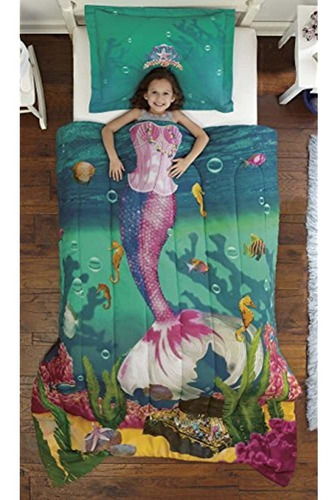 Dream Big Sea Princess Ultra Soft Microfiber Juego De 2 Fund