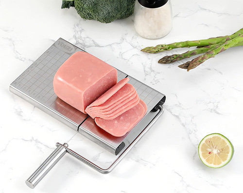 Para Cortadora De Queso Y Jamón De Acero Inoxidable Con