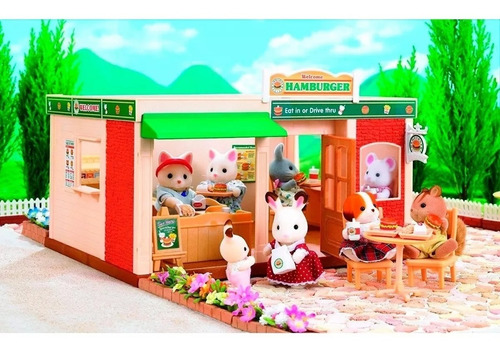 Sylvanian Families 5271 Restaurante De Hamburguesas Y Acceso