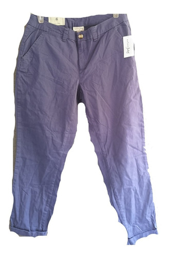 Pantalón Casual Color Azul Marca Maison Jules Talla 6