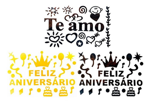 Pegatina con forma de globo de burbujas con frases personalizadas