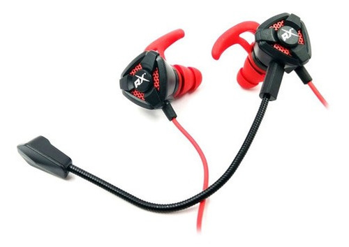 Audifonos Gamer Reptilex Rx0032 Rojo Microfono Desmontable