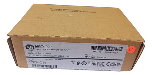 Allen Bradley 1762-iq16 Micrologix 16pt