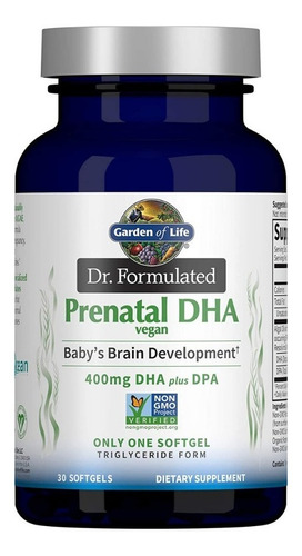 Prenatal Dha Omega3 Garden Of Life - Unidad a $9130