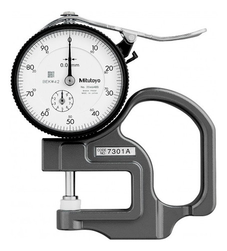 Medidor De Espessura Com Relógio 10mm 0,01mm 7301a Mitutoyo