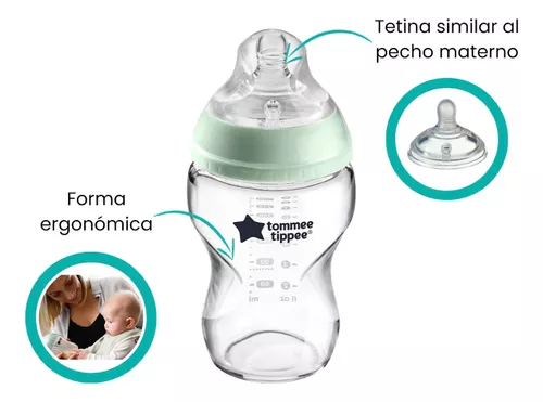 Comprar Biberón cristal Closer Nature (250ml) - Tommee Tippee