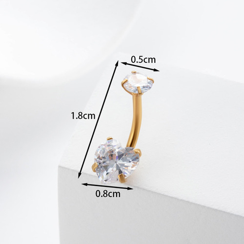 Piercing Corporal De Acero Inoxidable Golden A Para Dientes