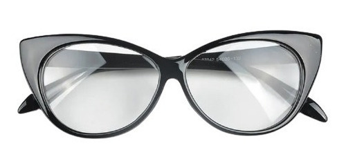 Marco Lentes Ópticos Cat Eye Classic Black Negro M L 65mm