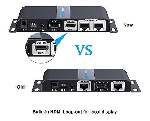 Agptek Hdmi Extender 1080p @ 60hz 1x2 Dispositivo Divisor So