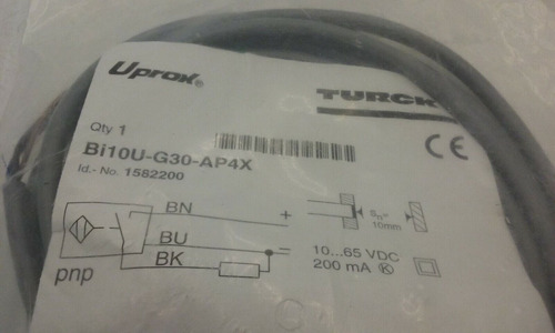 Turck Bi10u-g30-ap4x Proximity Switch Sensor 10-65vdc 20 Bbd