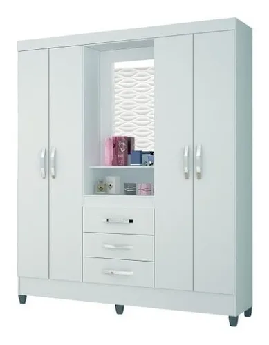 Quarto Completo Berço Roupeiro E Cômoda 3 Pçs Moval