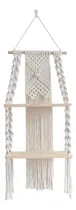 Comprar Estante De Macramé Estante Colgante De Pared Decoración