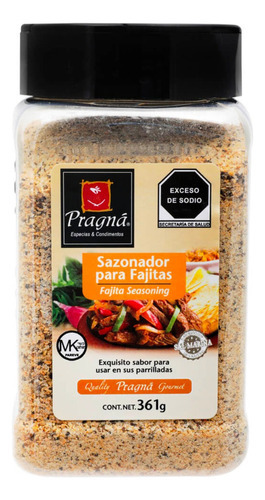 Sazonador Para Fajitas Pragna 361 Grs