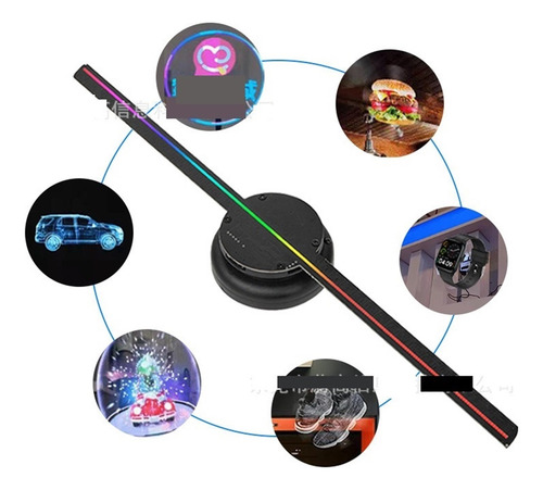 Máquina De Publicidad Con Ventilador De Holograma Led 3d De