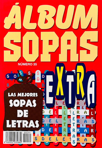 Sopas De Letras Album Sopas Extra N° 35 - 195 Paginas