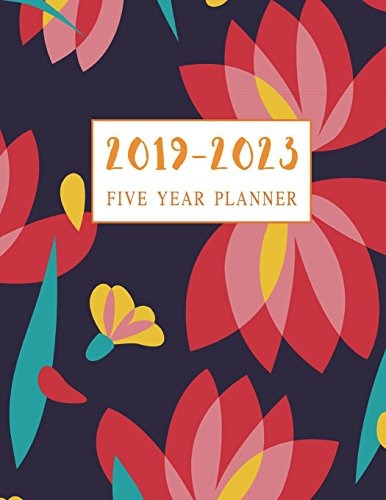 20192023 Five Year Planner Design Flowers, Schedule Organize