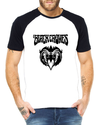Promoção - Camiseta Raglan The Black Crowes 100% Poliéster