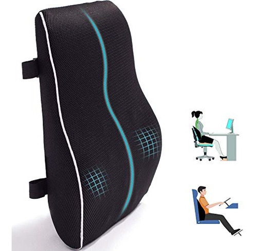 Almohada De Apoyo Lumbar Para Silla De Oficina, Coche, Espum