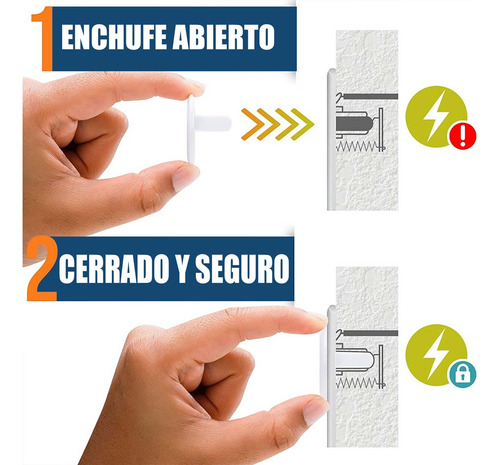 Protectores De Contactos Enchufe 12 Pzas Seguros Bebes Niños