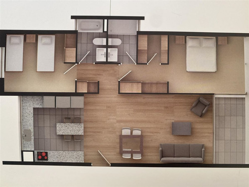 Arriendo Amplio Departamento 2dorm/2baños Sn Pedro De La Paz