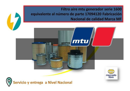 Imagen 2 de 3 de Filtro Aire Mf Ref Fvr 33k 42520 Pa2779 Af1768m P181080