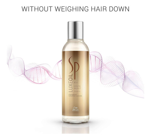 Shampoo 200ml + Mascarilla +elixir Wella Sp Luxe Oil Keratin