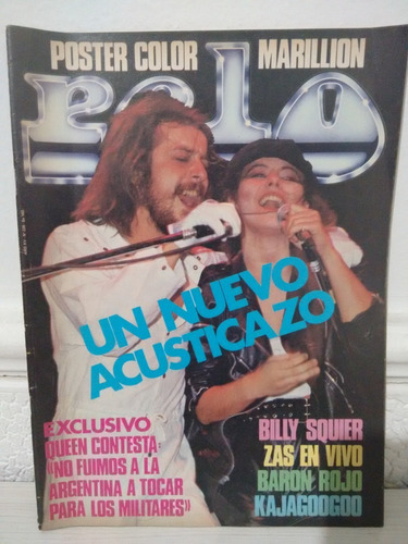 Revista Pelo Marillion Poster 1984 Queen Zaz Completa