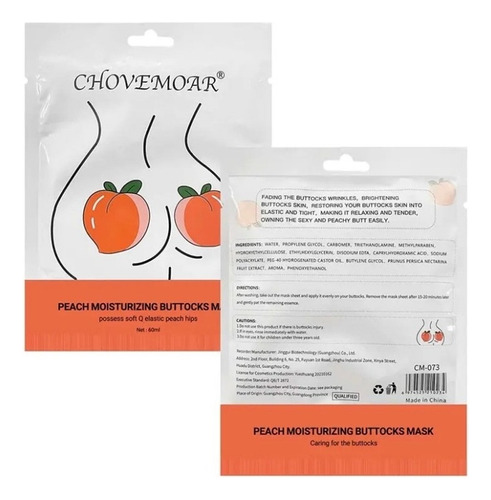 Mascarilla Hidratante Gluteos Nalgas Durazno Niacinamida Acn