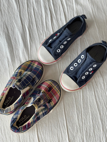 Zapatillas Alpargatas Niños Polo Y Tommy Hilfiger (Usado)
