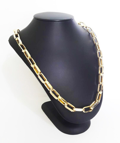 Corrente Cordão Baguete 36 Gramas 8mm 65cm Ouro 18k 750