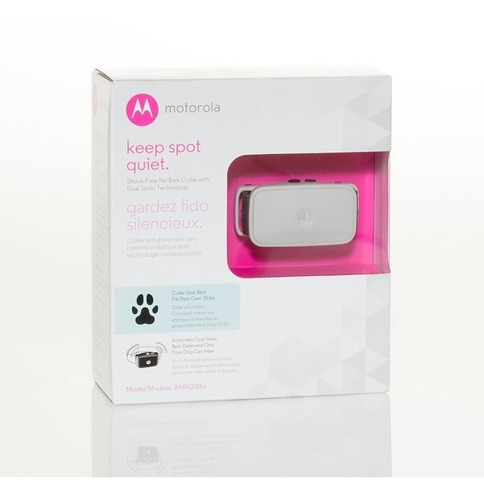 Imagen 3 de 4 de Collar Antiladrido Mascota Bark 200 Motorola Ultrasonido