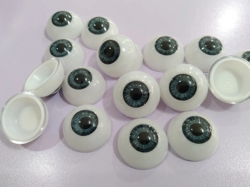 Ojos Para Artesanías Bebé Reborn Fijos (par) 20mm