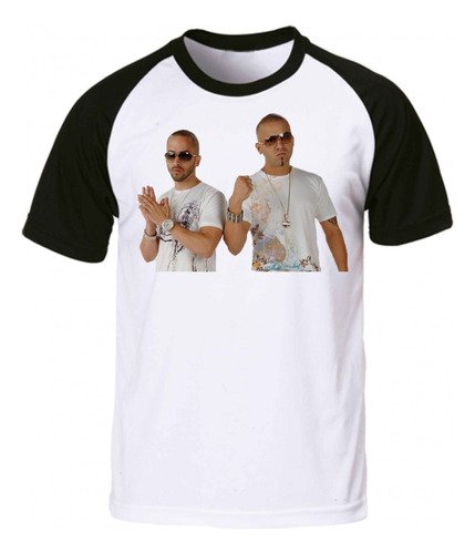 Remera Blanca Ranglan Sublimada Wisin Y Yandel