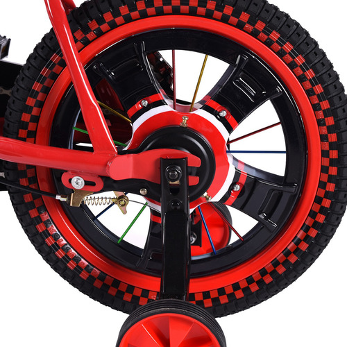 Bicicleta Entrenadora Niños Aeiou Baj-15005 R16 Motocross Color Rojo Tamaño Del Cuadro 16