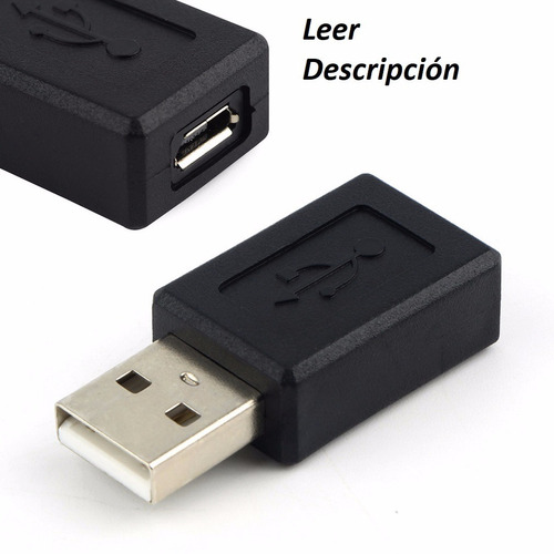 Imagen 2 de 10 de Adaptador Micro Usb Hembra A Usb Macho Otg