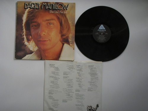 Lp Vinilo Barry Manilow Manilow This One,s For You Usa 1976