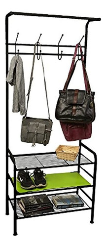 Mind Reader Metal Coat Shoe Rack Monedero Bufanda Estantería