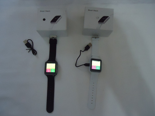 Reloj Inteligente Smart Watch - Negro Y Blanco 6x 50$