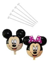 Comprar Globos Mickey Y Minnie Souvenir Centro De Mesa Pack X10 Lee