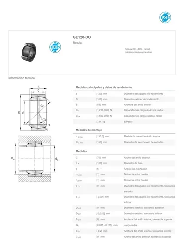Rotula Radial Ge 120 - Do