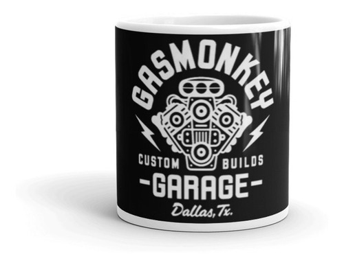 Taza Gas Monkey Garage Dallas Tx Custom F/n Taza De Ceramica