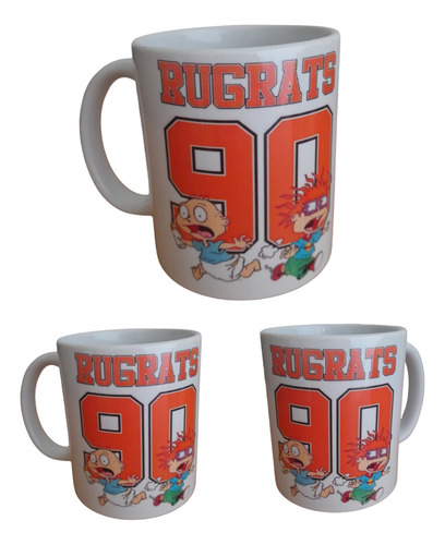 Taza Con Caja Apta Microondas De Rugrats Aventuras Pañales